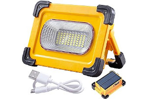 Foco Recargable Con Panel Solar