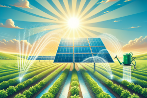 Energía solar y gestión del agua: Riego sostenible para la agricultura